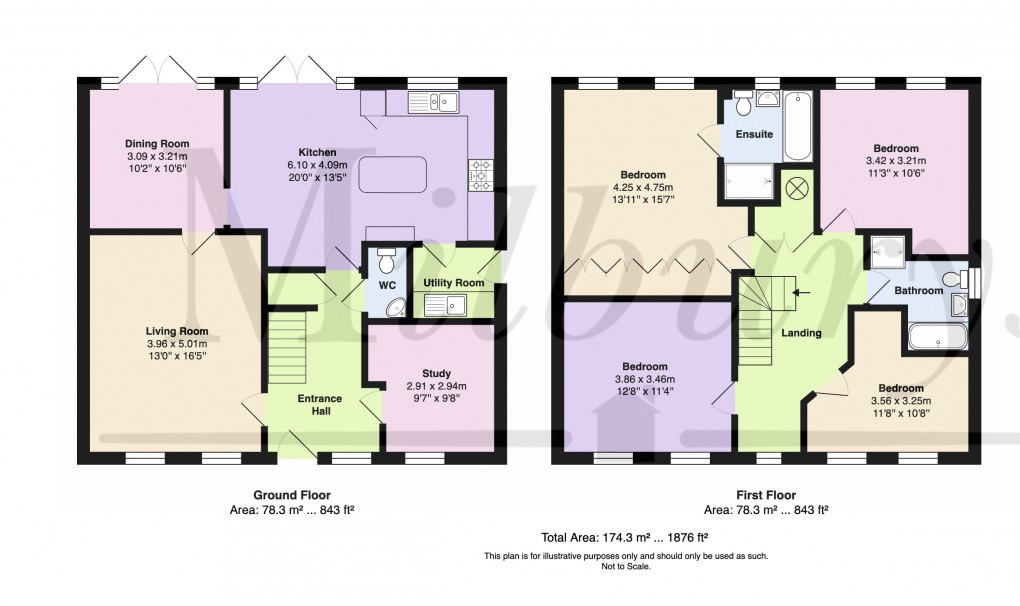 Floorplan for Bluebell Close, Yate, South Gloucestershire