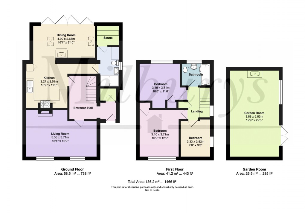 Floorplan for Firgrove Crescent, Yate, South Gloucestershire