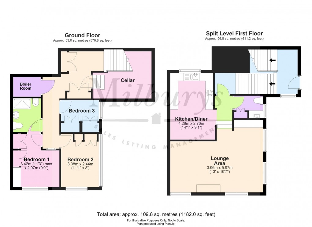 Floorplan for Ludgate Hill, Wotton-Under-Edge, GL12