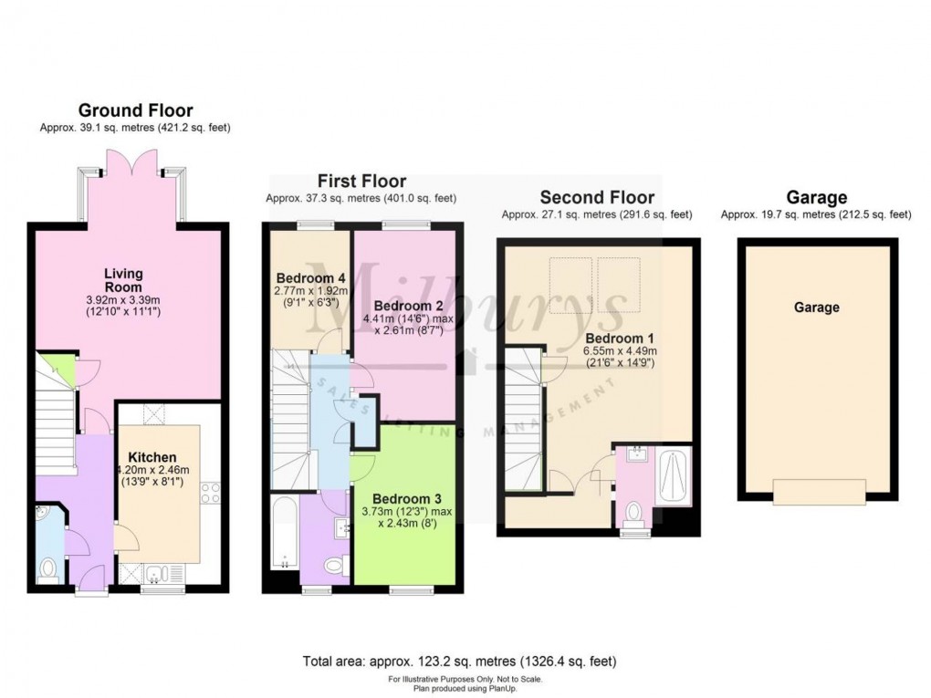 Floorplan for Poskett Way, Charfield, GL12