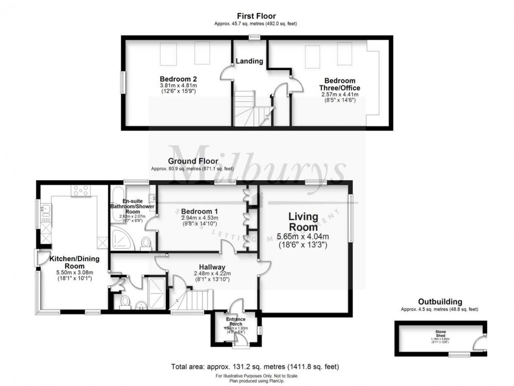 Floorplan for Upper Tockington Road, Tockington, BS32